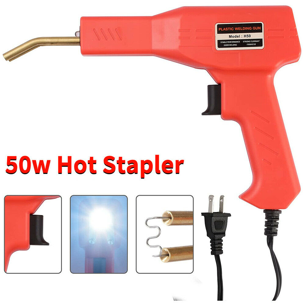 Handy Plastic Welder Garage Repair Welding Kit Auto Bumper Hot Stapler Machine