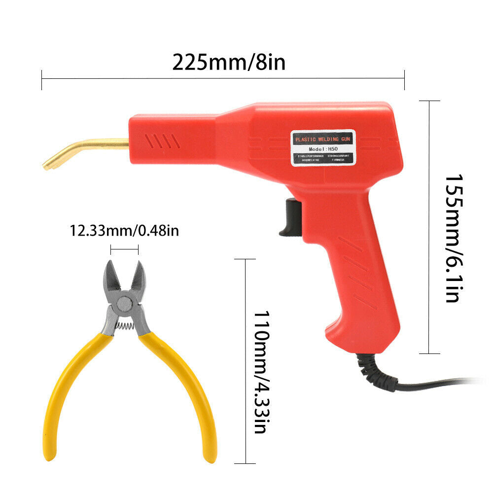 Handy Plastic Welder Garage Repair Welding Kit Auto Bumper Hot Stapler Machine