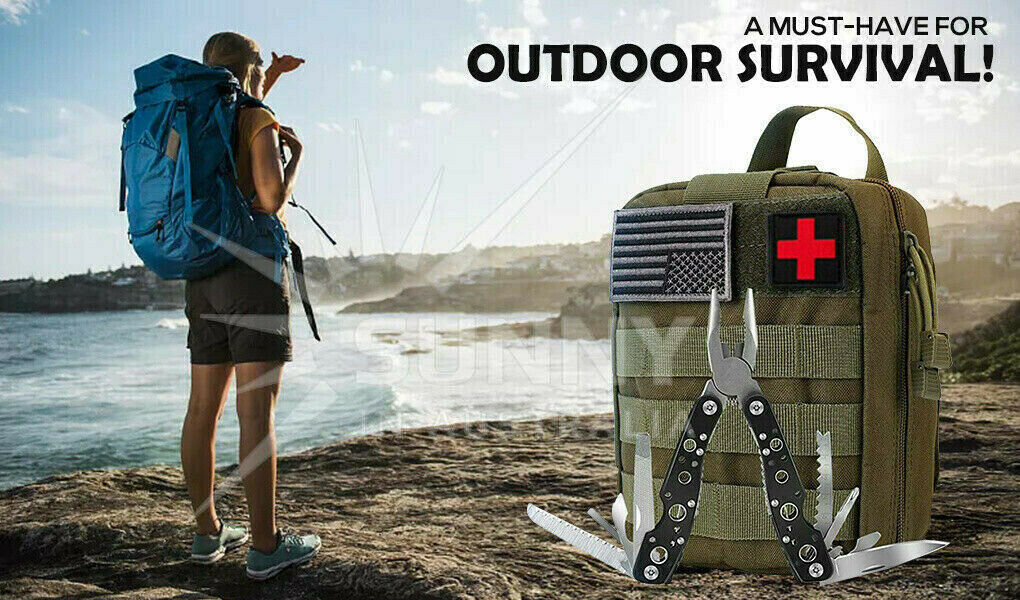 32pcs Emergency Survival Equipment Kit Outdoor Sports Tactical Hiking Camping Tool Set