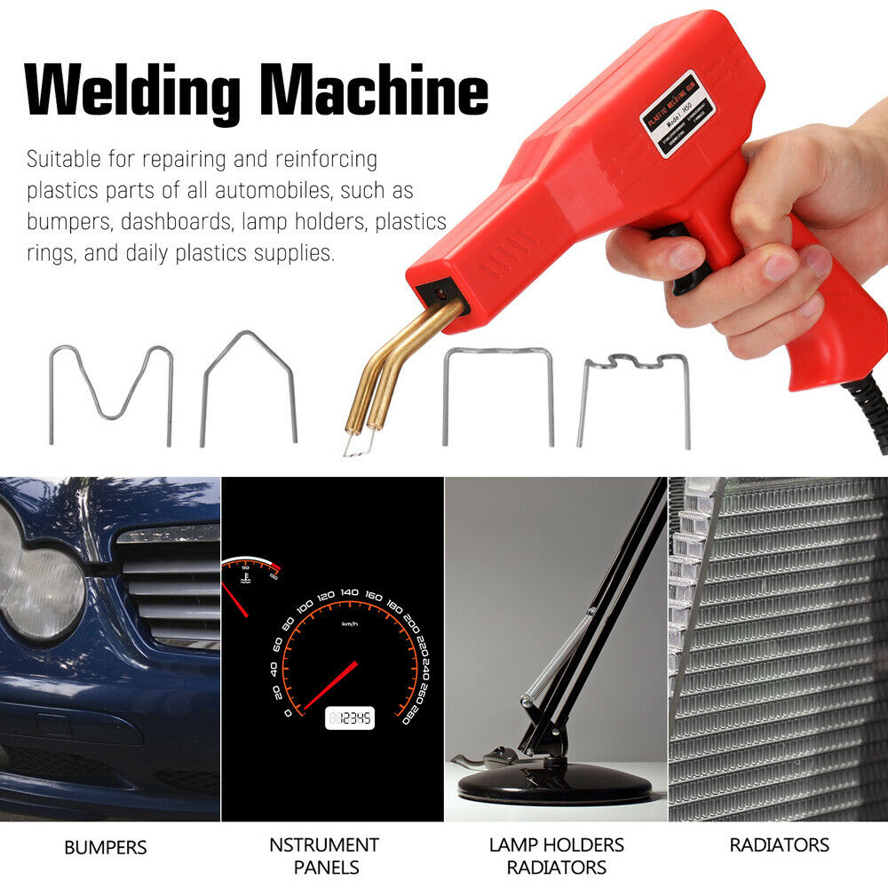 Handy Plastic Welder Garage Repair Welding Kit Auto Bumper Hot Stapler Machine