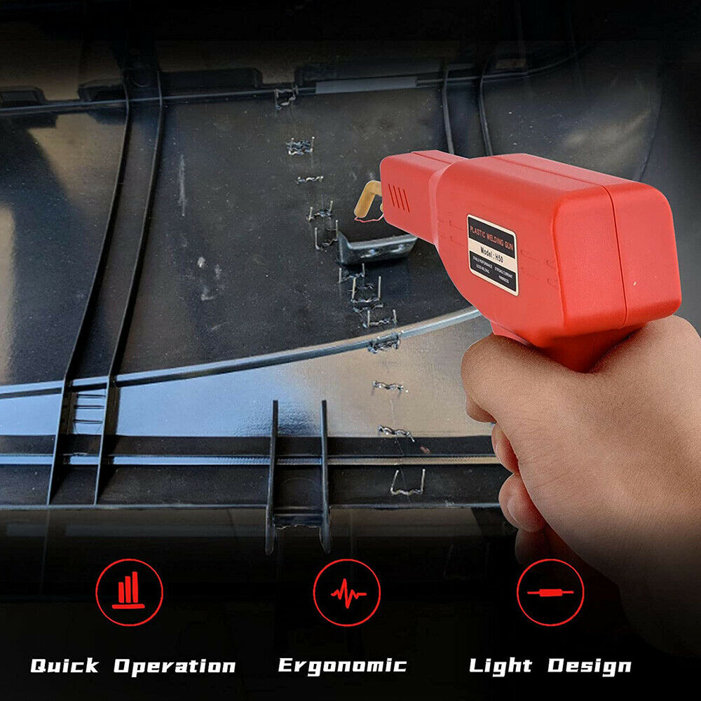 Handy Plastic Welder Garage Repair Welding Kit Auto Bumper Hot Stapler Machine