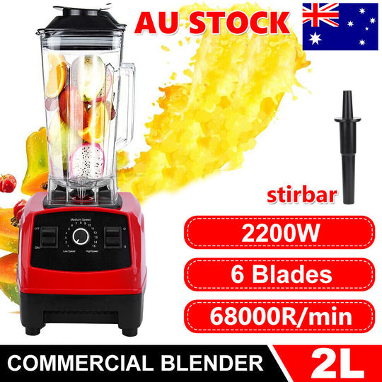 2L HIGH SPEED COMMERCIAL BLENDER MIXER FOOD PROCESSOR ICE CRUSH SMOOTHIE JUICER