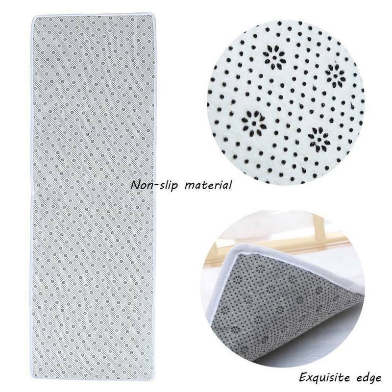 3D Non-slip Flannel Carpet Thick Door Pads Home Kitchen Floor Mats Bath Area Rug