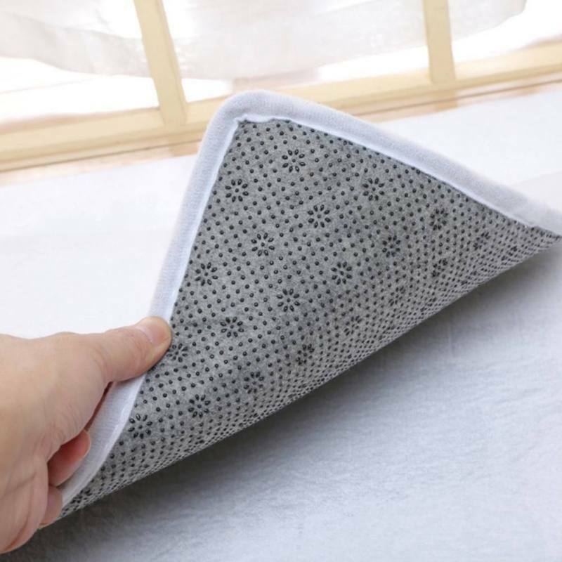 3D Non-slip Flannel Carpet Thick Door Pads Home Kitchen Floor Mats Bath Area Rug