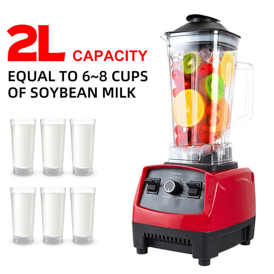 2L HIGH SPEED COMMERCIAL BLENDER MIXER FOOD PROCESSOR ICE CRUSH SMOOTHIE JUICER