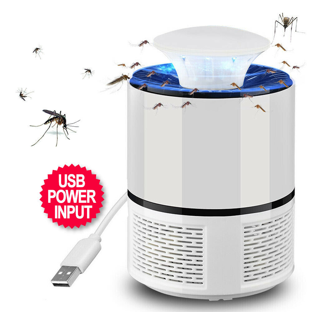 USB Mosquito Insect Killer Electric Lamp LED Light Fly Bug Zapper Trap Catcher