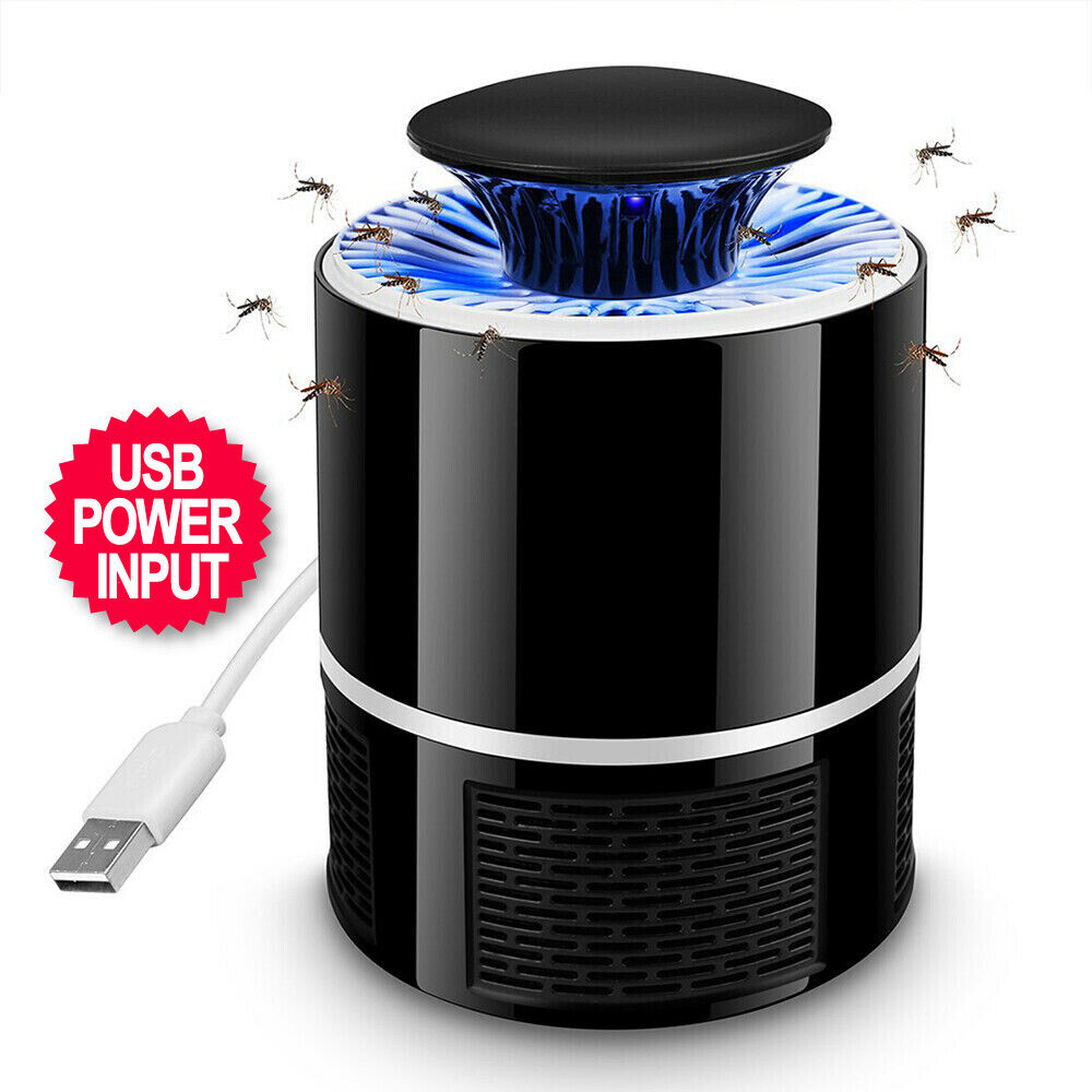 USB Mosquito Insect Killer Electric Lamp LED Light Fly Bug Zapper Trap Catcher