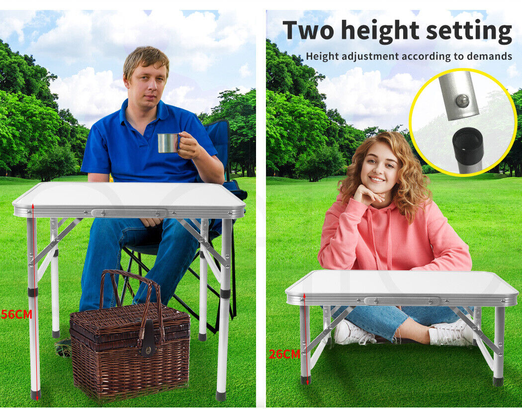 Levede Camping Table Folding Aluminium Portable Picnic Outdoor Foldable BBQ Desk