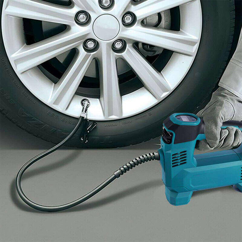 Cordless Digital Pressure Air Compressor Tyre Inflator For Makita 18V Battery