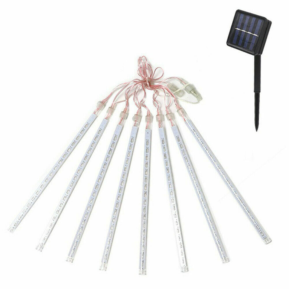 288LED Solar String Light Meteor Shower Rain Tree Flowing Lighting XMAS Party AU