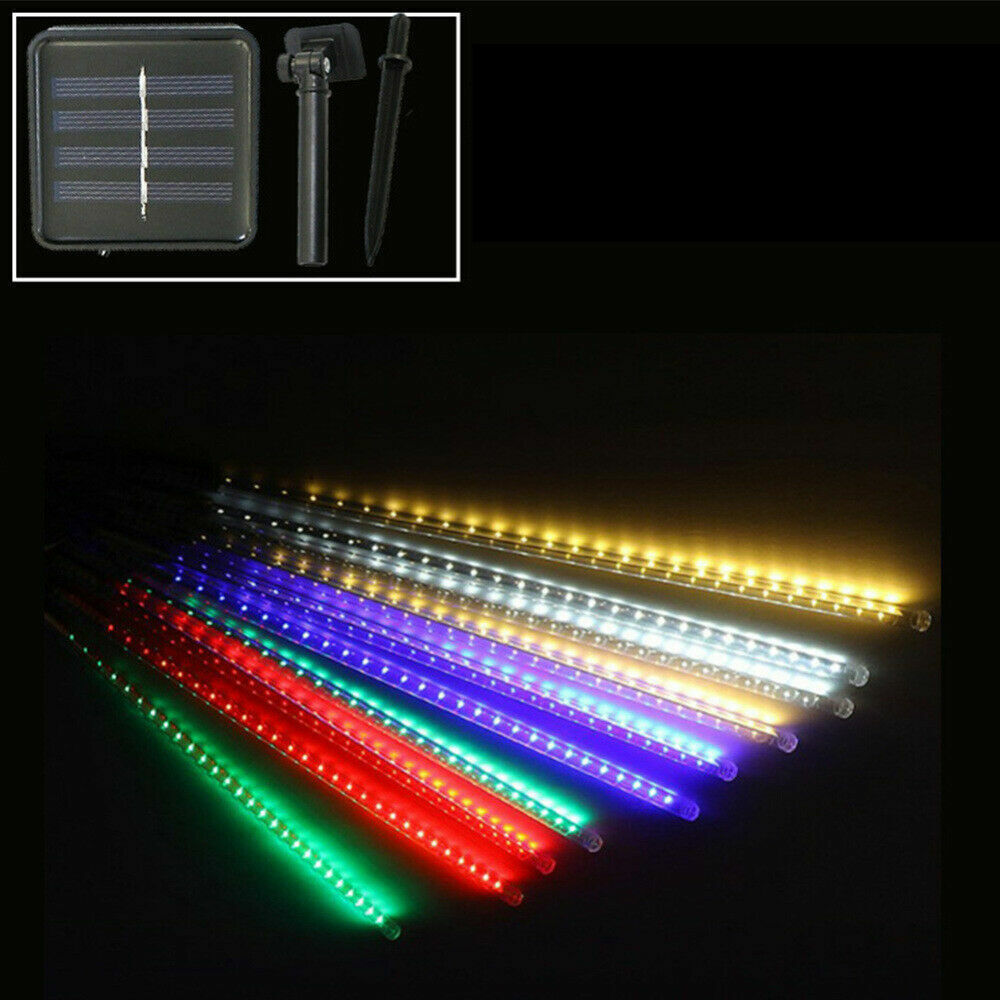 288LED Solar String Light Meteor Shower Rain Tree Flowing Lighting XMAS Party AU