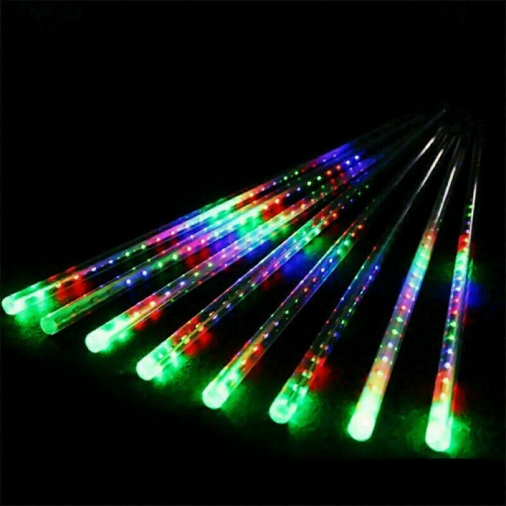 288LED Solar String Light Meteor Shower Rain Tree Flowing Lighting XMAS Party AU