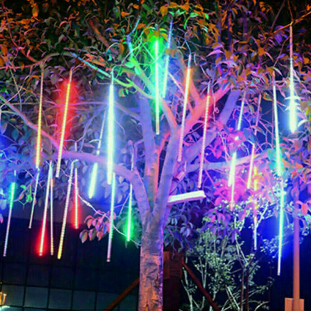 288LED Solar String Light Meteor Shower Rain Tree Flowing Lighting XMAS Party AU