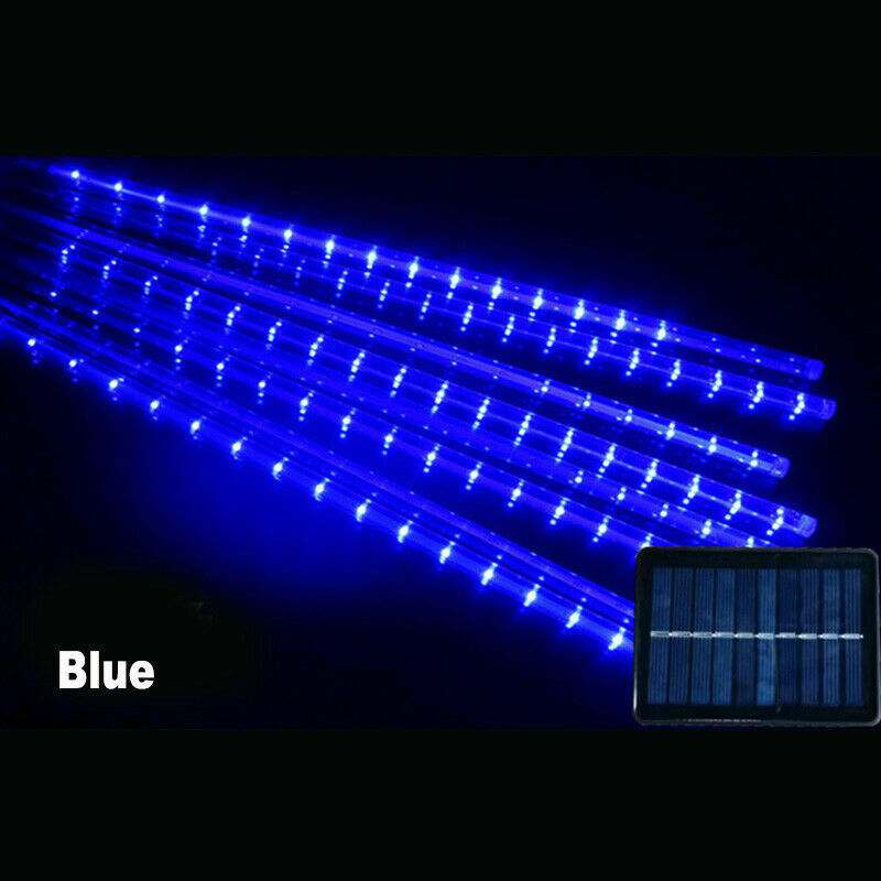 288LED Solar String Light Meteor Shower Rain Tree Flowing Lighting XMAS Party AU