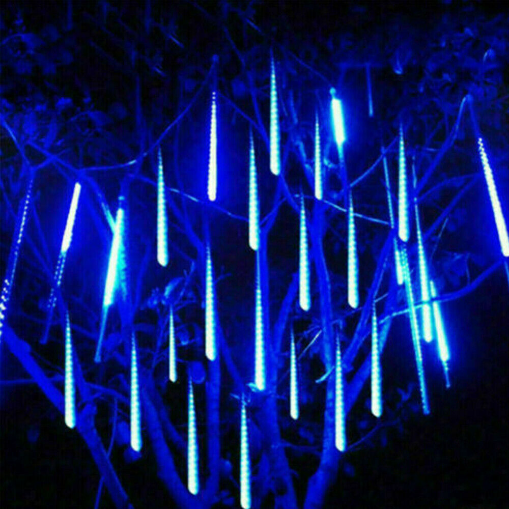 288LED Solar String Light Meteor Shower Rain Tree Flowing Lighting XMAS Party AU