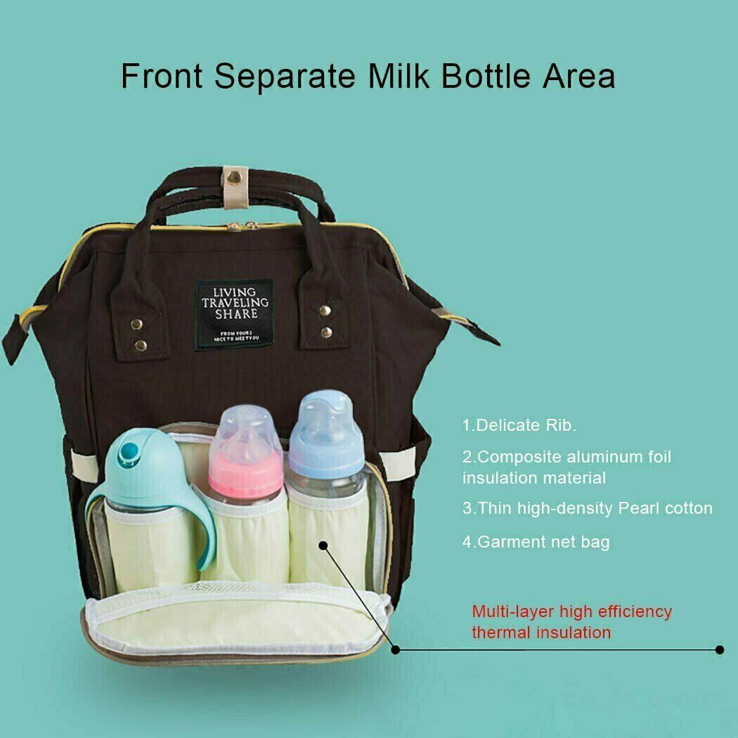 Waterproof Large Baby Diaper Nappy Backpack Maternity Mummy Changing Bag