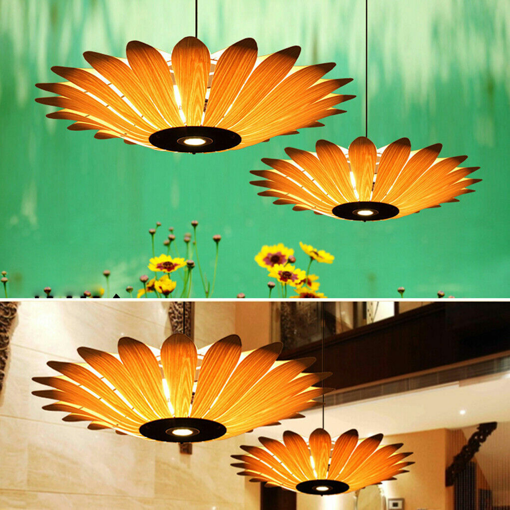 2x FLower Shaped Chandelier Pendant Light Restaurant Living Room Deco Warm Light