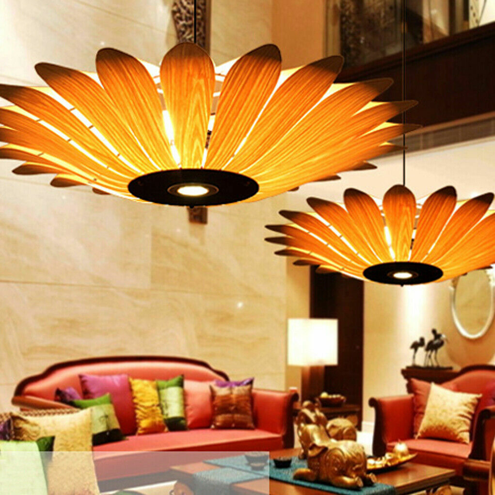 2x FLower Shaped Chandelier Pendant Light Restaurant Living Room Deco Warm Light