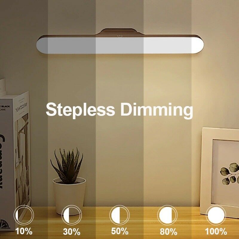 Magnetic Reading Desk Lamp Stepless Dimming Hanging Study LED Table Night Light