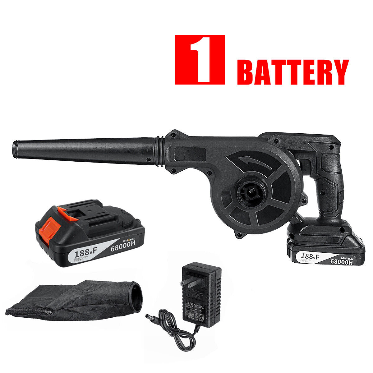 Cordless Electric Battery Car  Air Dust Leaf Blower Vacuum Cleaner