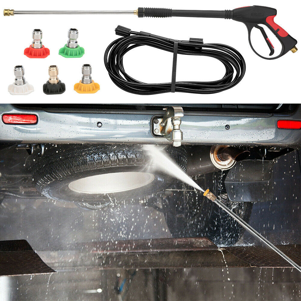 High Pressure Washer Spray Gun Watering Wand Lance Car Water Cleaner +8M Hose