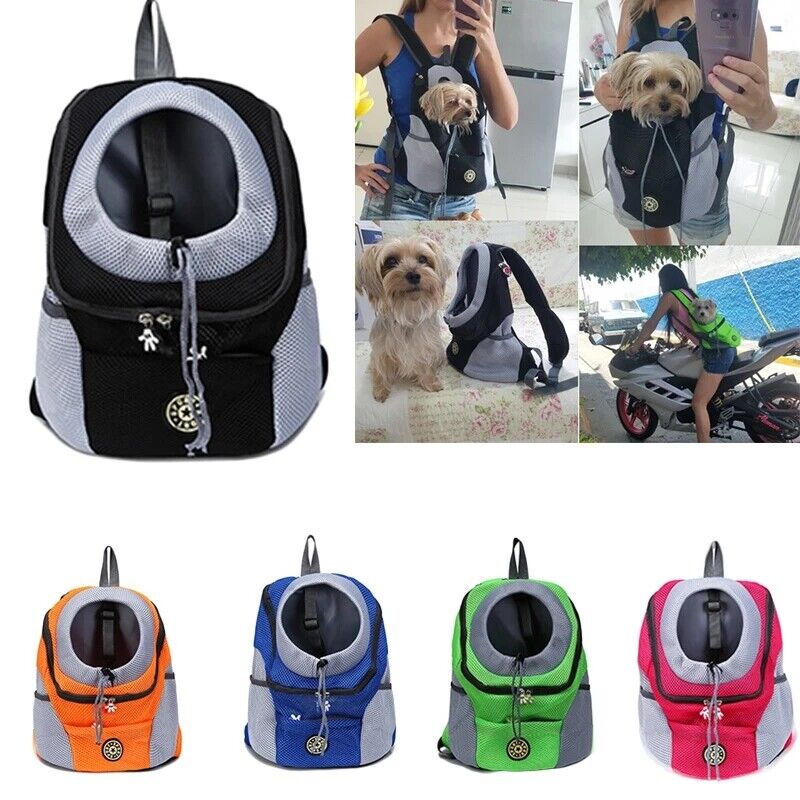 Puppy Travel Mesh Pet Dog Carrier Backpack Front Travel Portable Shoulder Bag AU