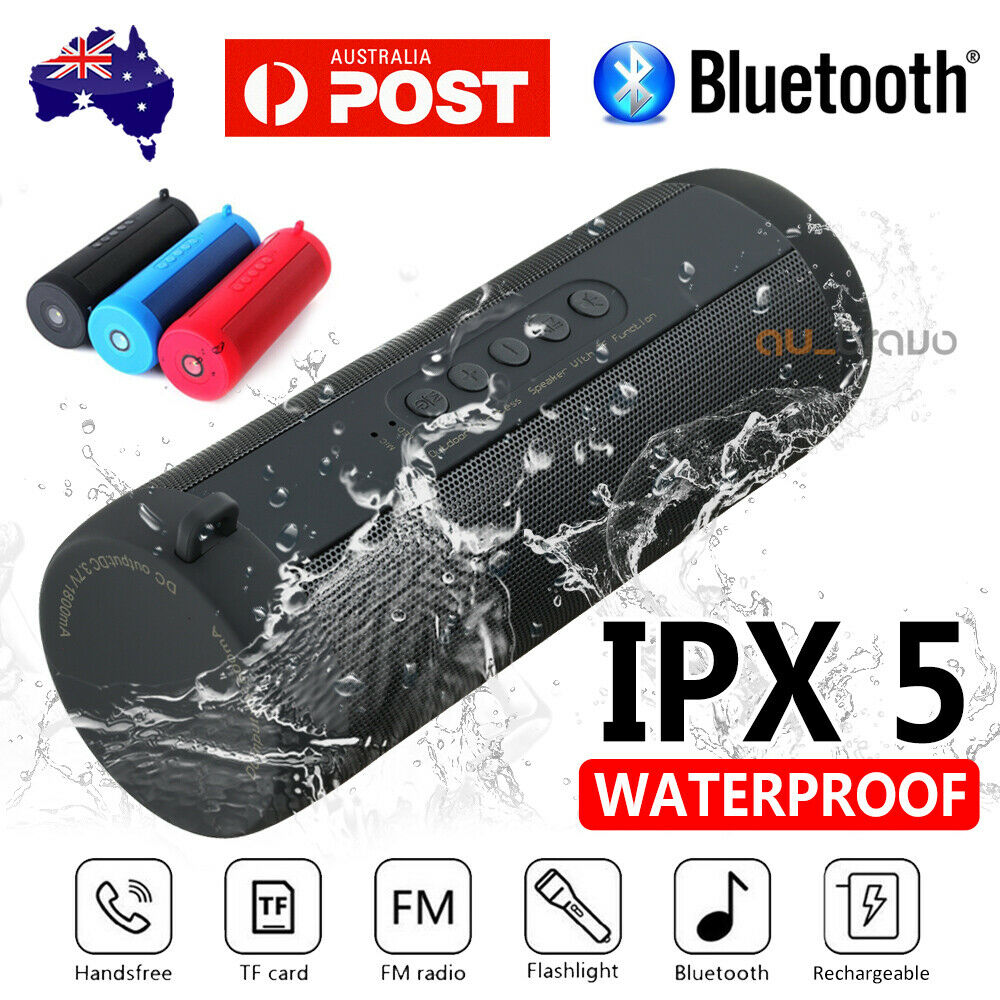 Portable Wireless Bluetooth Stereo Music Waterproof Speaker for iPhone Samsung