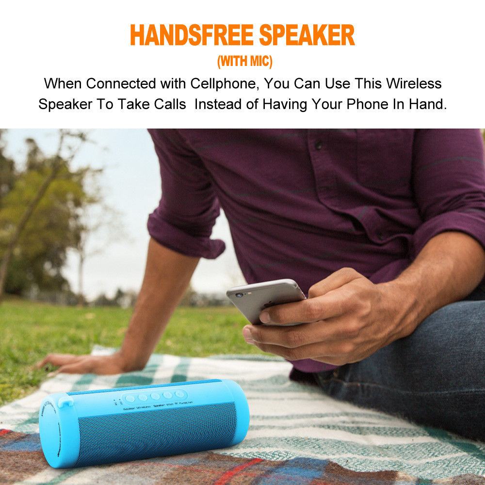 Portable Wireless Bluetooth Stereo Music Waterproof Speaker for iPhone Samsung