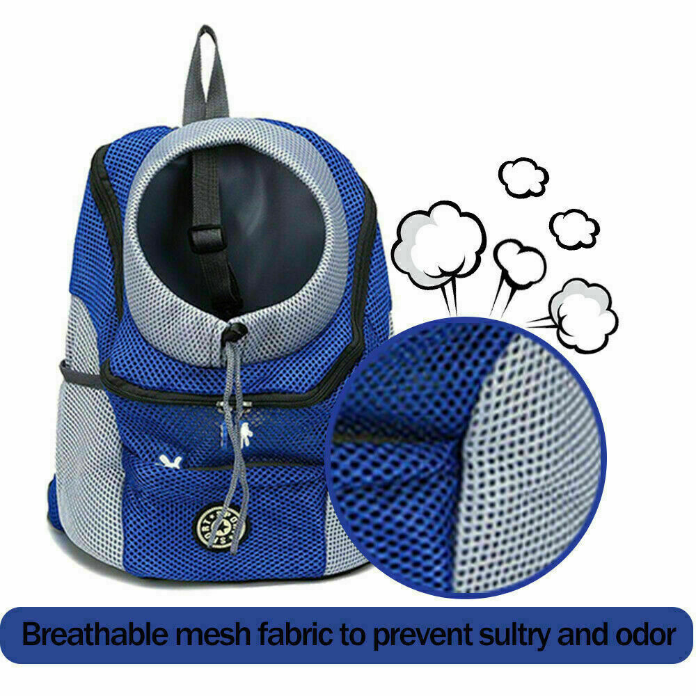 Puppy Travel Mesh Pet Dog Carrier Backpack Front Travel Portable Shoulder Bag AU