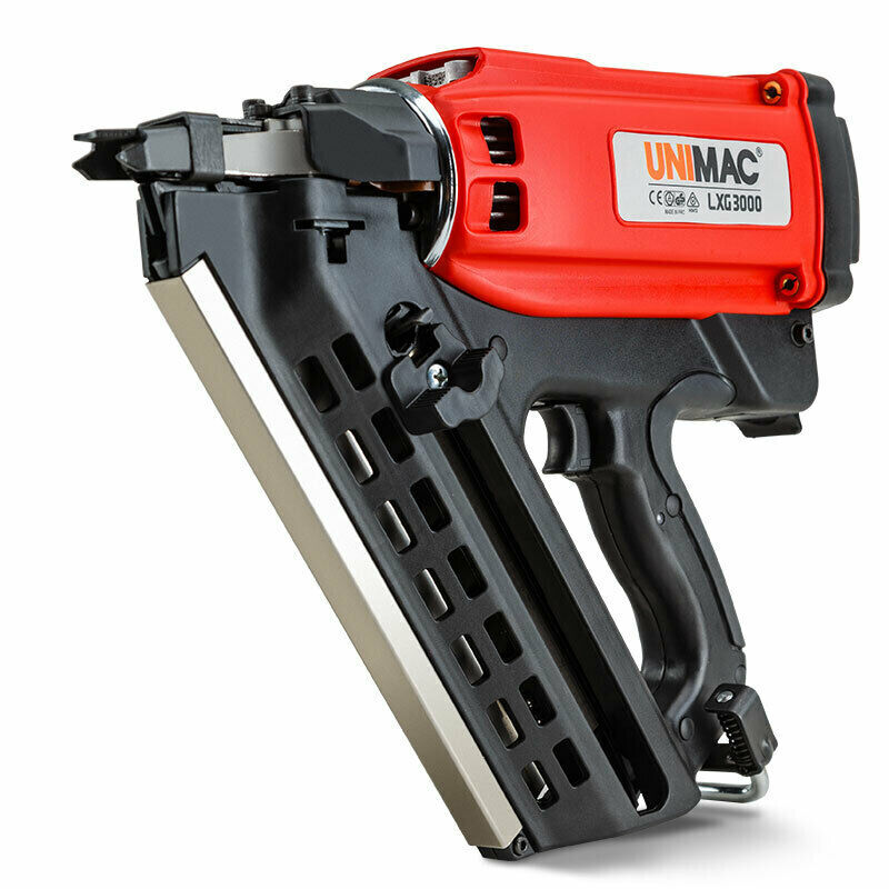 UNIMAC Cordless Framing Nailer 34 Degree Gas Nail Gun Portable