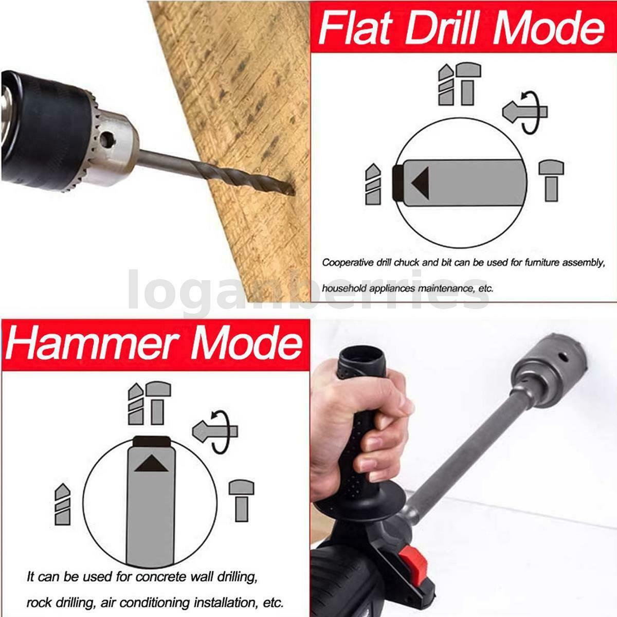 Brushless Cordless Rotary SDS Hammer Impact Drill Body For Makita 18V Battery