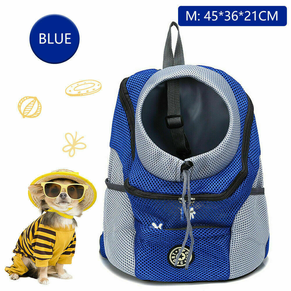 Puppy Travel Mesh Pet Dog Carrier Backpack Front Travel Portable Shoulder Bag AU