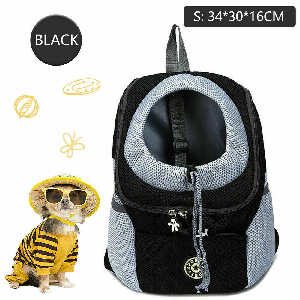 Puppy Travel Mesh Pet Dog Carrier Backpack Front Travel Portable Shoulder Bag AU