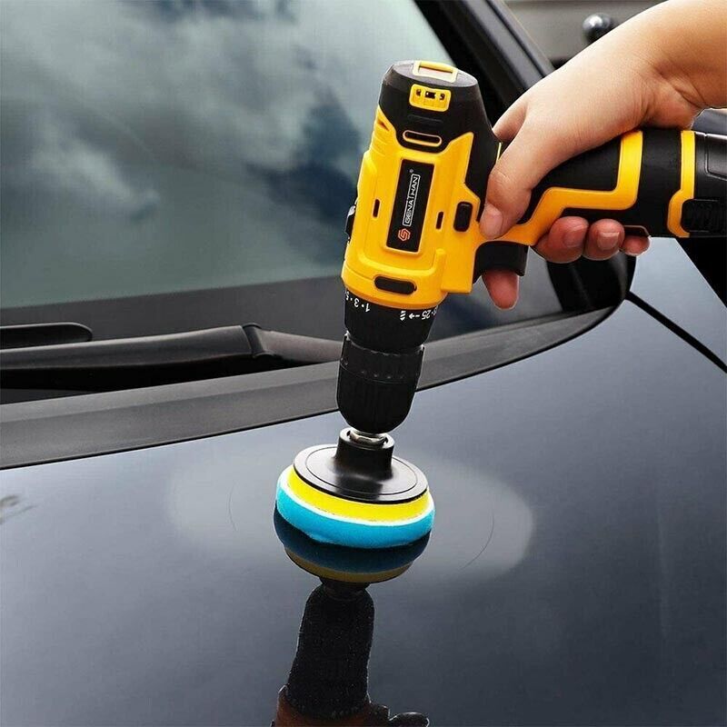 22pcs 3" Buffing Waxing Polishing Sponge Pads Kit Set For Car Polisher Drill AU