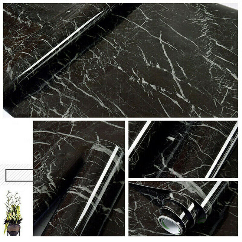 10M Marble Wall Sticker Decor Roll Wallpaper Self Adhesive Contact Paper PVC