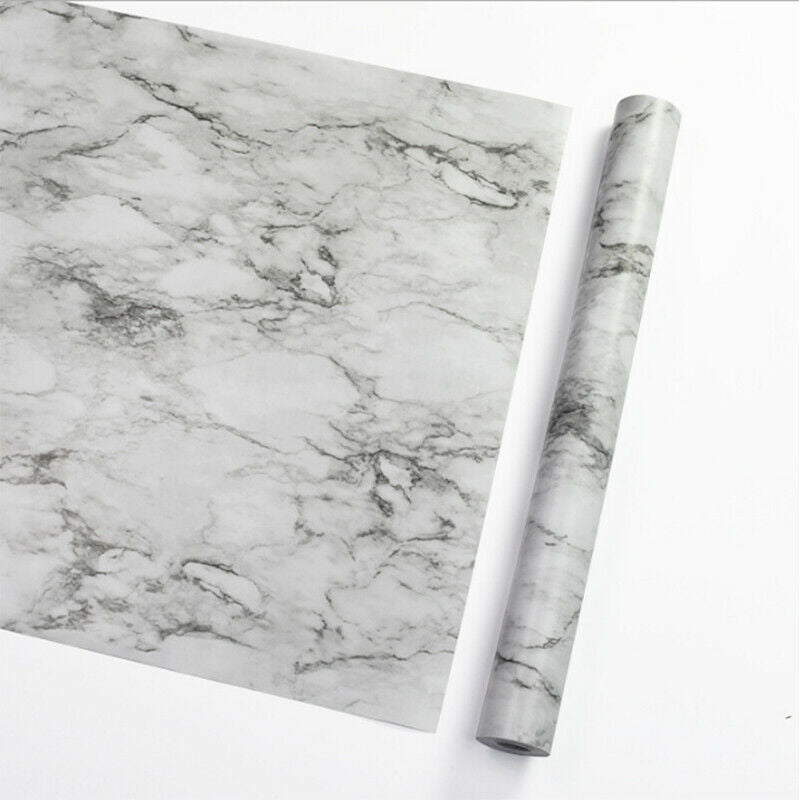 10M Marble Wall Sticker Decor Roll Wallpaper Self Adhesive Contact Paper PVC