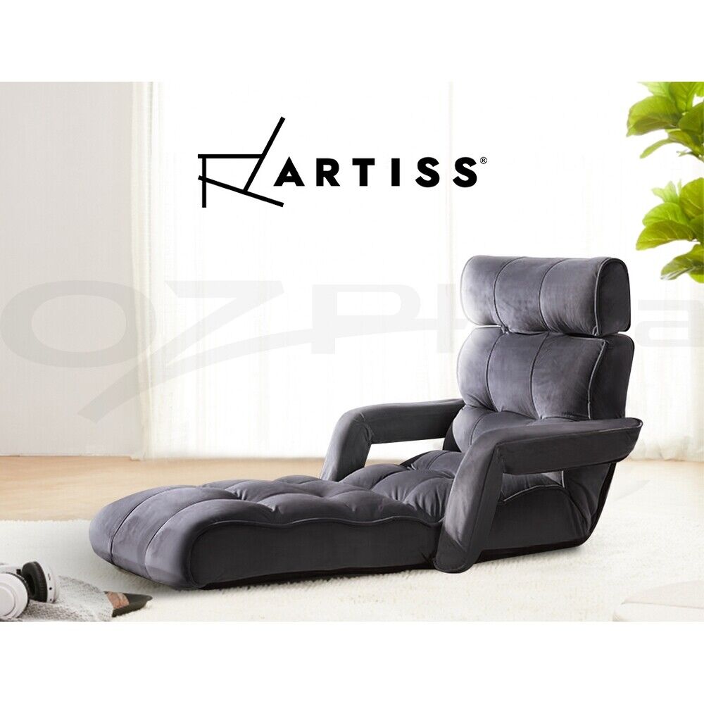 Artiss Lounge Sofa Bed Floor Armchair Folding Chaise Chair Adjustable Recliner