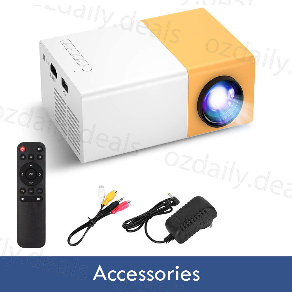 Mini Pocket LED Home Office Cinema Projector HD 1080P Portable HDMI USB For Gift