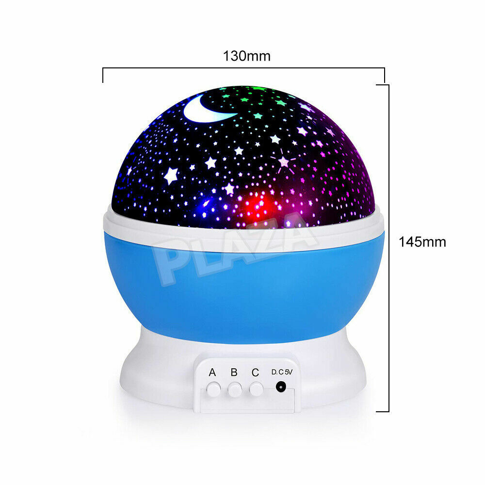 LED Night Star Galaxy Projector Light Lamp Rotating Starry Baby Room Kids Gift