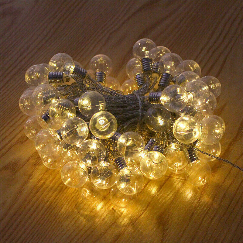 80 LED Solar Powered Fairy String Lights Outdoor Garden Party Wedding Xmas AU