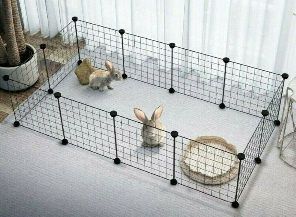 10 PCS PANEL PET DOG PLAYPEN PUPPY EXERCISE CAGE ENCLOSURE FENCE CAT PLAY PEN