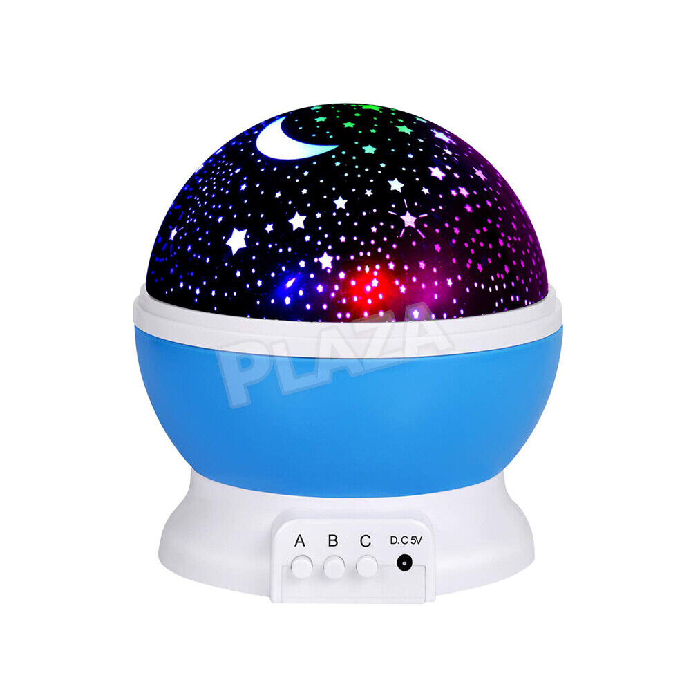 LED Night Star Galaxy Projector Light Lamp Rotating Starry Baby Room Kids Gift