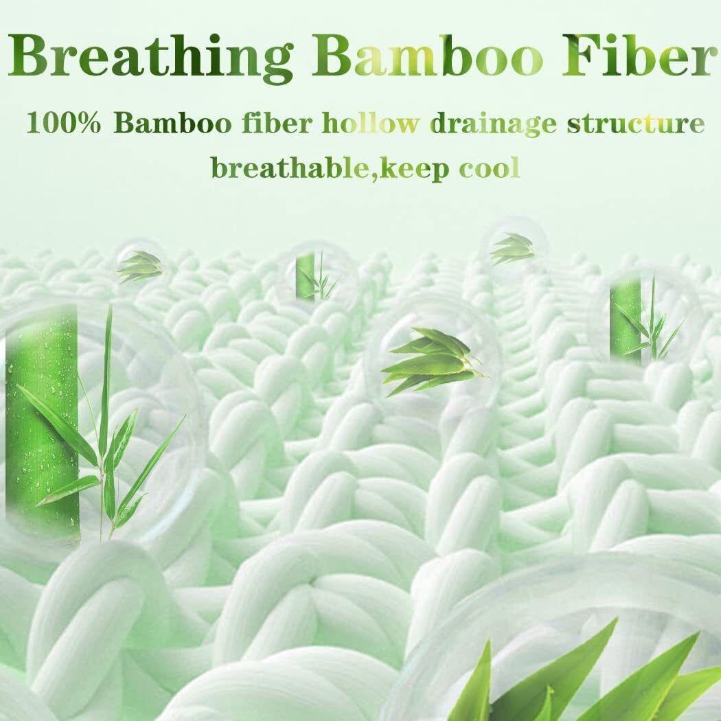 1000GSM Bamboo Pillowtop Mattress Topper Bed Matress Protector King Queen Double