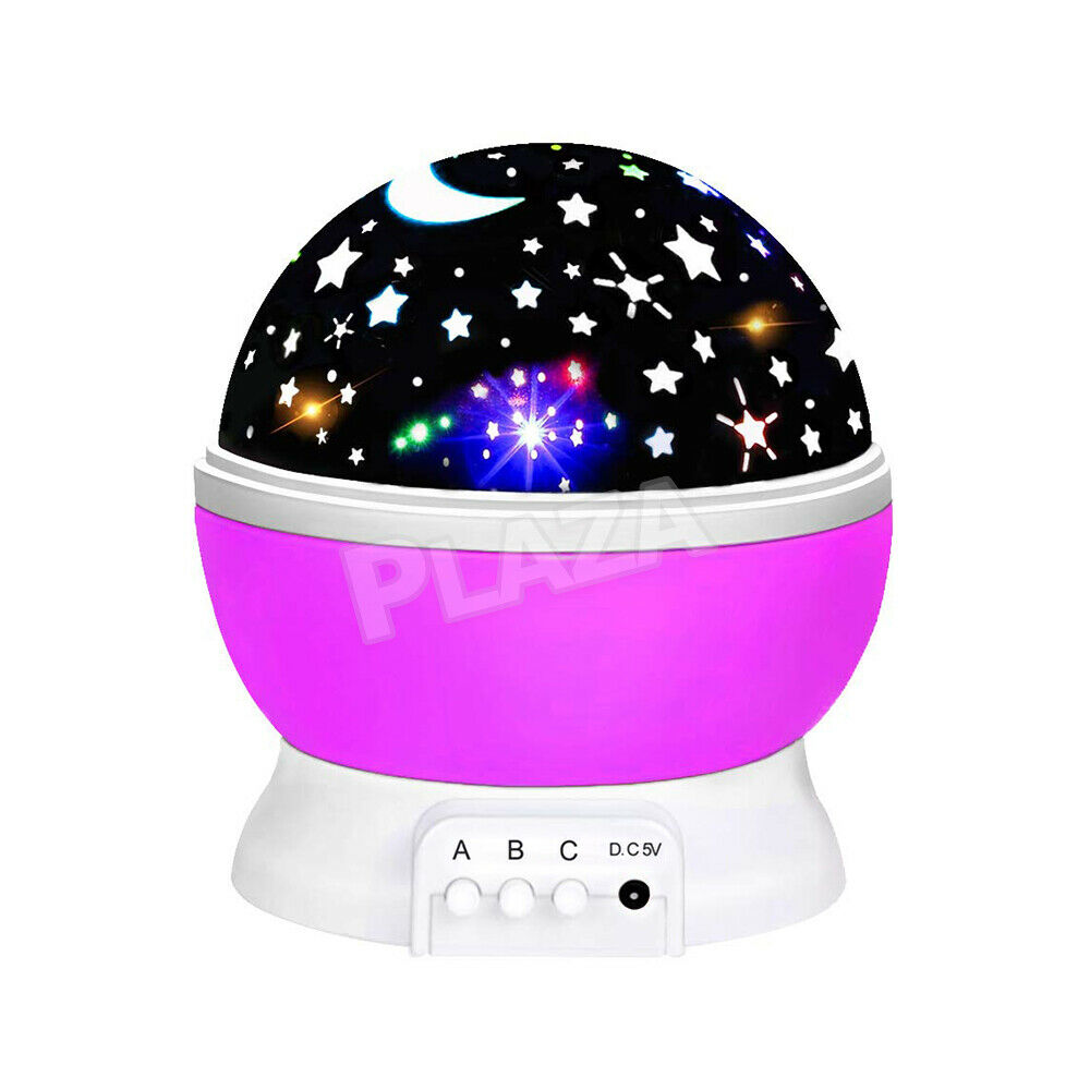 LED Night Star Galaxy Projector Light Lamp Rotating Starry Baby Room Kids Gift