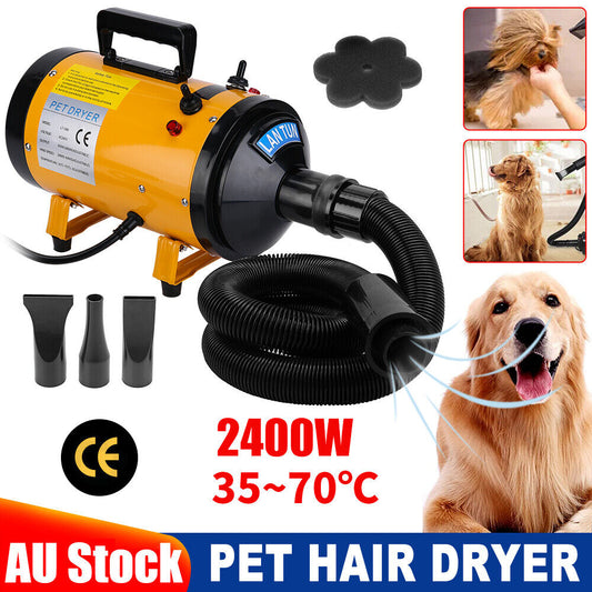 Pet Dryer Dog Hair Dryer Grooming Tool Adjustable Hairdryer Blow Blower Heater