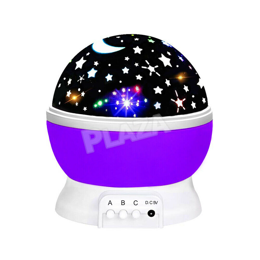 LED Night Star Galaxy Projector Light Lamp Rotating Starry Baby Room Kids Gift