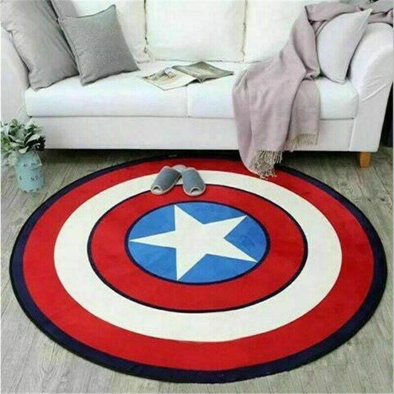 Avengers Superhero Carpet Non Slip Mat Floor Rug Bedroom Marvel Pad Home Decor