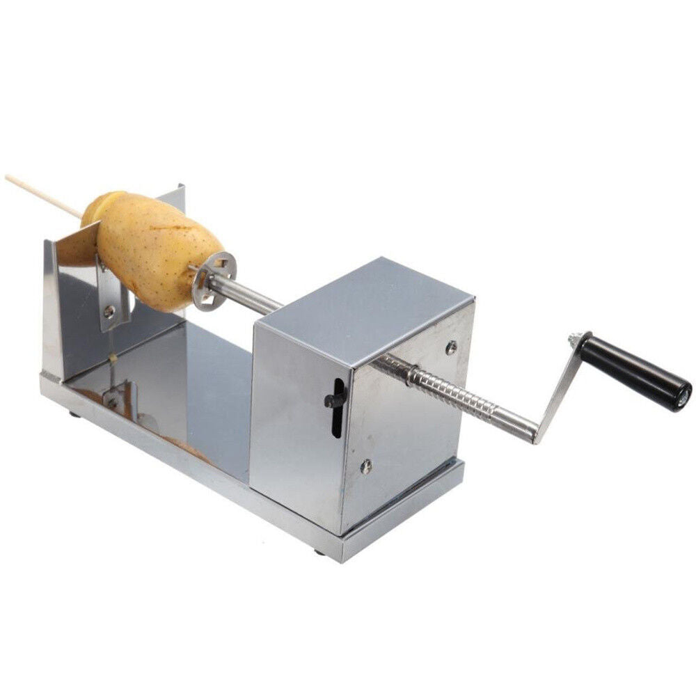 Stainless Steel Potato Twister Tornado Slicer Cutter Vegetable Spiral Machine AU