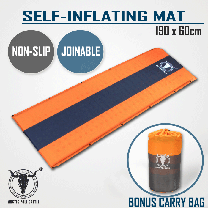 Self Inflating Mattress Sleeping Mat Air Bed Camping Camp Hiking Joinable Single