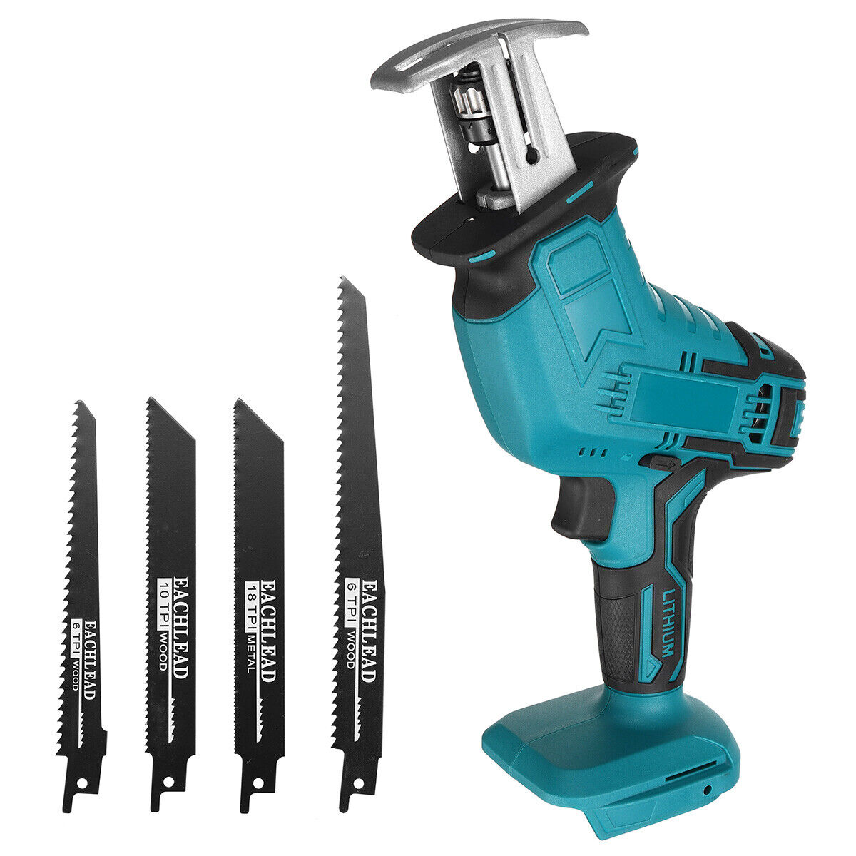 Cordless Electric Reciprocating Saw +4 Cutter Blades Tool For Makita 18V Battery